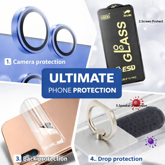 mobile safety bundle for all mobile phone model 5 in 1