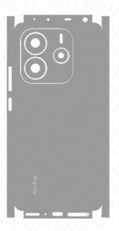 redmi note 14 back skin hd clear & mate execellent quality